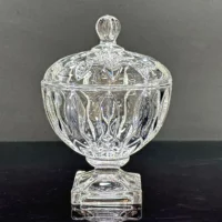 قندان پایه دار کریستال رومنس