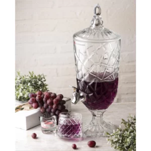 کلمن پذیرایی شیشه ای 3.5 لیتری کراک