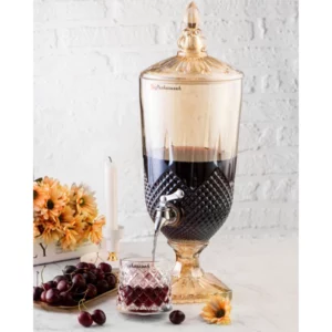 کلمن شیشه ای 3.5 لیتری مدل لانگ عسلی