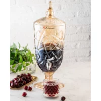 کلمن شیشه ای 3.5 لیتری مدل کراک عسلی