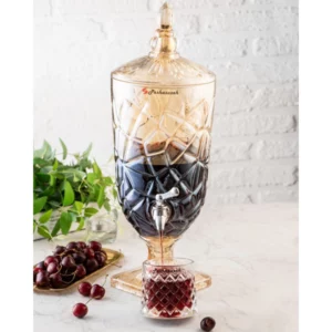 کلمن شیشه ای 3.5 لیتری مدل کراک عسلی