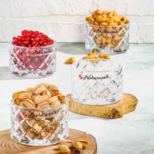 پیاله شیشه ای گرد رین