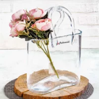 گلدان شیشه ای کیفی ساده