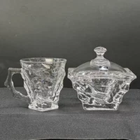 فنجان و قندان کریستال جی سی سی مدل کازابلانکا