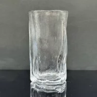 لیوان شیشه ای مدل دفرمه مات