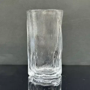 لیوان شیشه ای مدل دفرمه مات