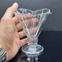 اندازه بستنی خوری کریستال مدل لاله