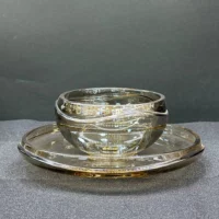 پیاله پیش دستی کریستال مدل مورا شامپاینی