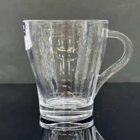 لیوان شیشه ای ساده مدل شلغمی
