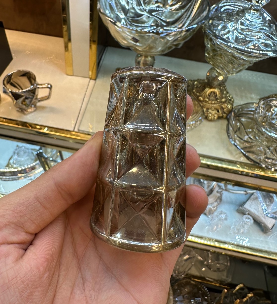 نمکدان کریستال شامپاینی مدل آکوا