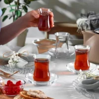 یک دست استکان نعلبکی اسکودار پاشاباغچه