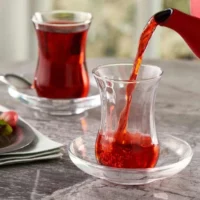 اندازه استکان چایی خوری پاشاباغچه مدل اسکودار شیاردار