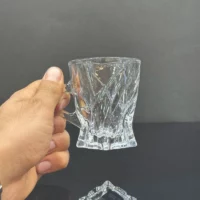 اندازه فنجان بلوری دسته دار مدل روکو