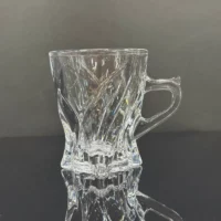 فنجان بلوری دسته دار مدل روکو